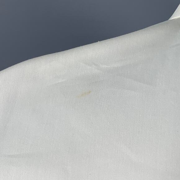 ESCADA Size XL Cream Cotton Blend Pleated Sleeveless Shirt - Picture 5 of 9